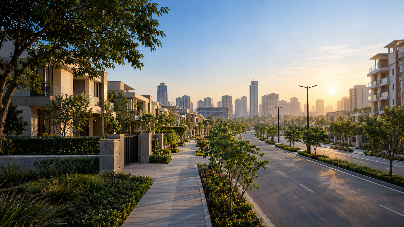 Modern plotted residential development in Haryana